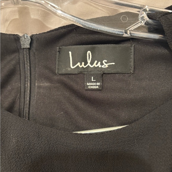 Lulu's Black Dress with Bell Sleeves - Picture 3 of 4